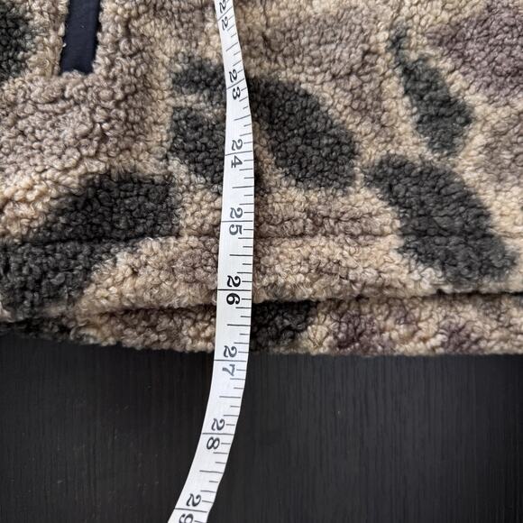 Burlebo Jacket Mens Small Camo Sherpa Quarter Zip Anorak Fleece Outdoors HuntNEW - Picture 10 of 11